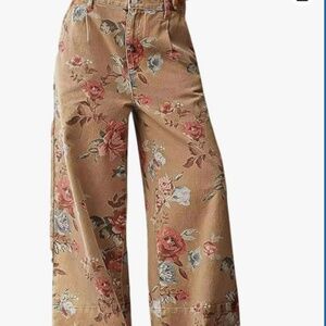 Women Mid Rise Cropped Wide Leg Jeans Size XL, NWT